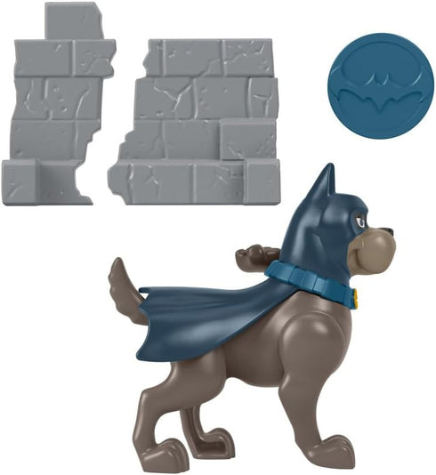 Fisher-Price DC League of Super-Pets Disk Launch Ace, figure set with dog character and accessories for preschool pretend play ages 3 years and up...