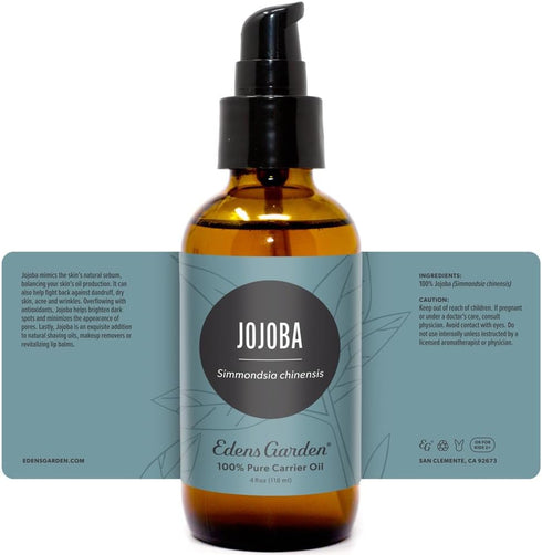 Edens Garden Jojoba Carrier Oil- 100% Pure Premium Cold Pressed & Hexane Free, Natural Deep Moisturizer For Face, Skin, Hair & Nails- Great For Di...