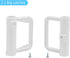 Retractable Baby Gate Replacement Parts Kit (White) Retractable Pet Gate Hardware Full Set Wall Mounting Accessories with Brackets Anchors and Scr...