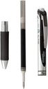 Pentel EnerGel Liquid Gel Ink Pens 0.7 mm - Pack of 5 Black Deluxe RTX Pens with 3 Refills...