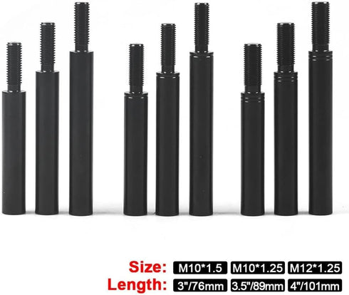 Manual Gear Shifter Lever,Shift Knob Extension Aluminum Alloy Shift Knob Extender DIY Modification Parts Suitable for Most Manual Car Models with ...
