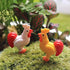 22Pcs Miniature Family Chicken,Cock,Hen,Egg,Chickens Nest Ornament Micro Landscape Fairy Garden Décor...