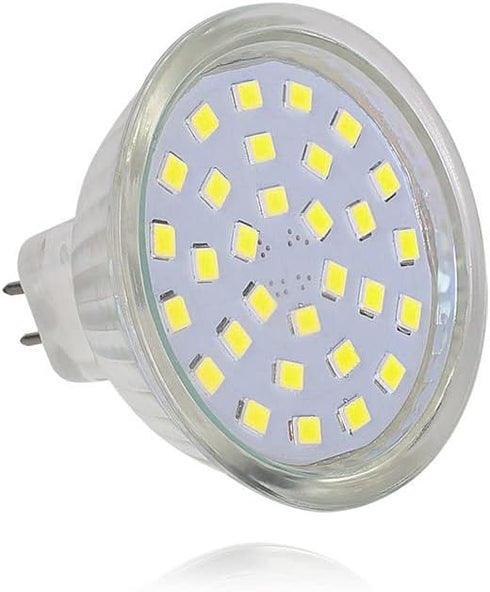 12V Low Voltage MR16 GU5.3 Led 4W Daylight White 6000k Bulb Equivalent to 20W 35W Halogen Spotlights for Outdoor Landscape Flood Track Lighting (4...
