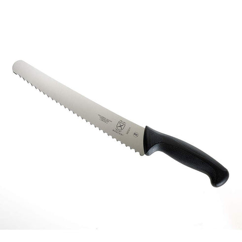 Mercer Culinary M23211 Millennia Black Handle, 10-Inch Left Handed Wavy Edge Wide, Bread Knife...