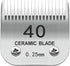40# Pet Dog Grooming Detachable Blades, Compatible with Andis Size-7FC Cut Length 1/100"(0.25mm), Most A5,KM Series Clippers,Made of Ceramic Blade...