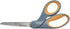Westcott 8" Bent Craft Scissors with Titanium-Bonded Blades for Heavy-Duty Use (Yellow/Gray)...