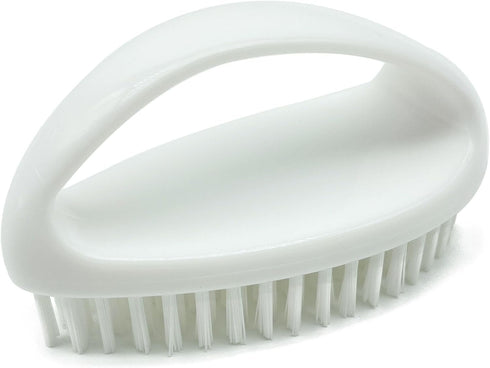 Scrub Brush for Cleaning Scrubbing Heavy Duty Stiff Nylon Bristles Cleaning Brush Multi-Purpose, White & Small Size...