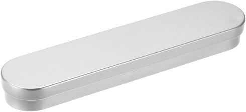 uxcell Metal Hinged Tin Box, 6pcs 6.89" x 1.5" x 0.79" Empty Tinplate Portable Storage Container with Sponge Pad, Silver Tone, for Home Organizer,...