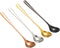 Buyer Star Ice Tea Spoon, 8-Inch Ice Cream Spoon, Stainless Steel Cocktail Stirring Spoons (4 color-4 pieces)...