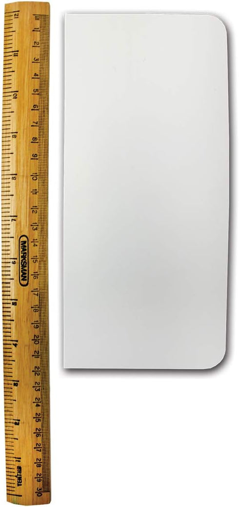 PME Cake Decorating 8" Tall Plain Edge Plastic Side Scraper 8 x 3.7 Inches, White, Standard...