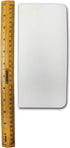PME Cake Decorating 8" Tall Plain Edge Plastic Side Scraper 8 x 3.7 Inches, White, Standard...