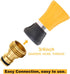 Fireman Hose Nozzle, Yellow Garden Hose Nozzle, High Pressure Sprayer Nozzle for Car Washing, Patio Cleaning, Watering Lawn and Garden, Universal ...