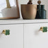 6 Pcs Clover Cabinets Knobs Dressering Pulls Cupboard Knobs Jewelry Box Pulls Drawer Wardrobe Wine Cabinet Handle Furniture Single Hole Door Handl...