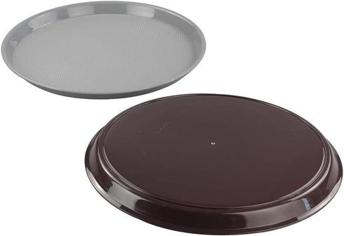 Cand Plastic Round Serving Trays, 3 Packs...