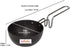 Satre Online and Marketing Hard Anodized Non Stick Aluminium Tadka Pan, Mini Fry Pan,Size No-6- Black...