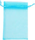 ATCG 50pcs 8x12 Inches Large Drawstring Organza Bags Decoration Festival Wedding Party Favor Makeup Pouches (Aqua Blue)...