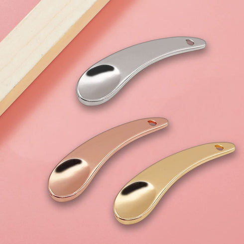 9 Pack Metal Cosmetic Spoon, Skincare Spatula, Beauty Scoop Spoon Spatula, Reusable Crescent Shape Spoon, for Home Salon,Facial,Mini Eye Cream App...