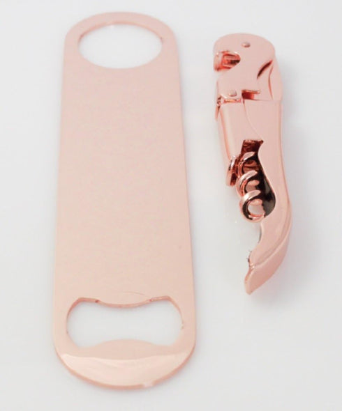 Copper Plated Corkscrew and Copper Plated Speed Bottle Opener Combo...