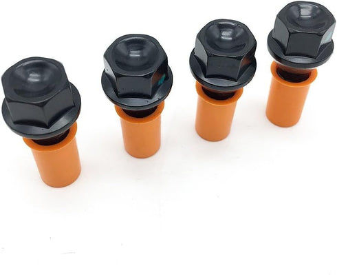 WayJun 4 Pcs Wheel Lug Nuts M12 X 1.5 Compatible with Select BMW E46 325 E90 E39 E60 E53 Models 36136781150...