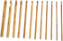 12pcs 6" Bamboo Crochet Hooks Needle Knitting Hooks Knit Craft Weave Yarn 3 to 10 mm Diameters......