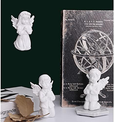 Cherubs Angels Resin Garden Statue Figurine, Adorable Angel Sculpture Memorial Statue, Indoor Outdoor Home Garden Decoration (Praying Cherub-Girl)...