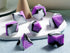DNDND Silicone DND Dice Set, 7PCS Silicone Rubber D&D Die with Clear Plastic Display Case for Dungeons and Dragons Role Playing Games and Tabletop...