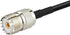 Bingfu Ham Radio Antenna Adapter SMA Female to UHF SO239 Female RG58 Coaxial Jumper Cable 1m 3 feet (2-Pack) for Handheld Ham Two Way Radio Walkie...