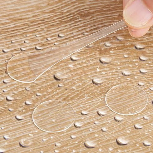 Birllaid Clear Double Sided Adhesive Dots Heavy Duty Transparent Double-Sided Tape Stickers Round &Square Acrylic No Trace Strong Adhesive Sticky ...