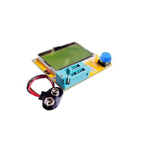 LCR-T4 Mega328 Graphical Transistor Tester Kit SCR ESR Transistor Diode Resistance and Capacitance Meters with Battery Buckle and Acrylic Case...