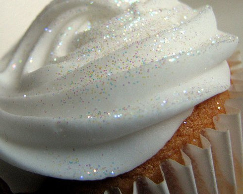 Luxury Cake Glitter, 6 grams, USA Made (Rainbow White)...