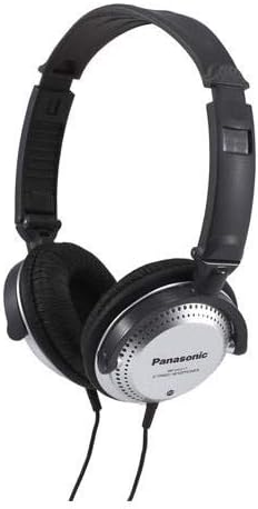 Panasonic Stereo Headphones On Ear Headphones with XBS Port, Integrated Volume Controller and Lightweight Foldable Design - RP-HT227-K (Black & Si...