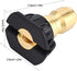 ViaGasaFamido 5pcs Pressure Washer Spray Nozzle Tip Set Plastic Stainless Steel Brass 0 Degrees 15 Degrees 25 Degrees 40 Degrees 65 Degrees for Qu...