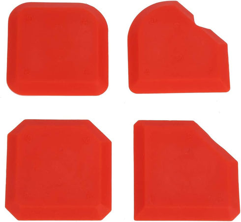 4 Pieces Silicone Caulking Tool Set,Caulk Scraper Silicone Sealant Grout Finishing Tool for Kitchen Bathroom Floor Sink Joint Sealant Sealing...