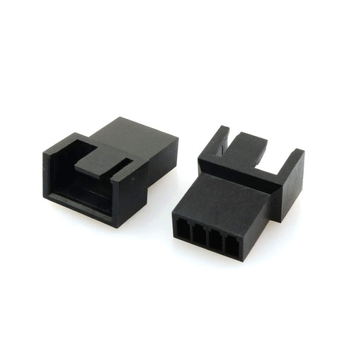 Maxmoral 5PCS PWM Plastic Shell Computer Case Cooling Fan Male Plug Interface 4-pin PC Fan Connector Kit...