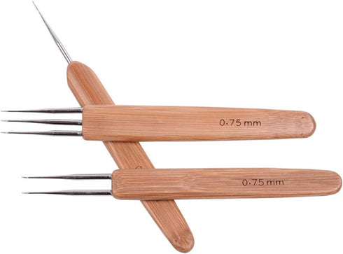 3 Pcs/Set Dreadlock Crochet Hook for Hair Dreadlock Needle Tool for Braid Craft Dread Locks Crochet Needles 0.75mm (1 Hook 2 Hooks 3 Hooks)...