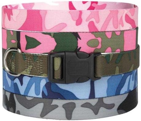 Guardian Gear Nylon Camo Dog Collar, Fits Necks 6" to 10", Green...