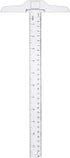 Junior T-Square Plastic Transparent T-Ruler 30cm/ 12 Inch for Drafting & Art Framing 1pc...