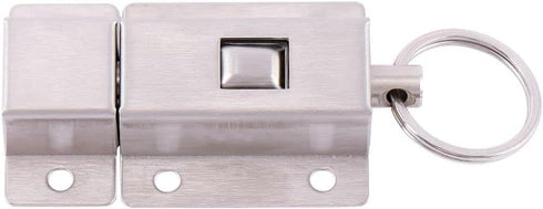 2PCS Slide Barrel Door Bolt,3 Inch Long Stainless Steel Barrel Bolt,Lock Door Bolts with Button Door Slide Lock Home Improvement Barrel Bolt...