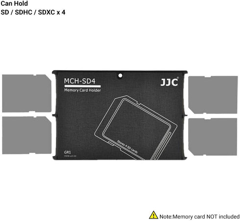 4 Slots SD Card Holder Case, SD Card Case Organizer Slim Ultra-Thin, Credit Card Size Lightweight Portable SD SDHC SDXC Memory Card Carrying Case...