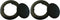 SUQ I OME 2 Sets 2 inch Outdoor Patio Parasol Umbrella Hole Ring Plug and Cap Set, for Parasol Umbrella Table Hole Cover Insert(Black)...