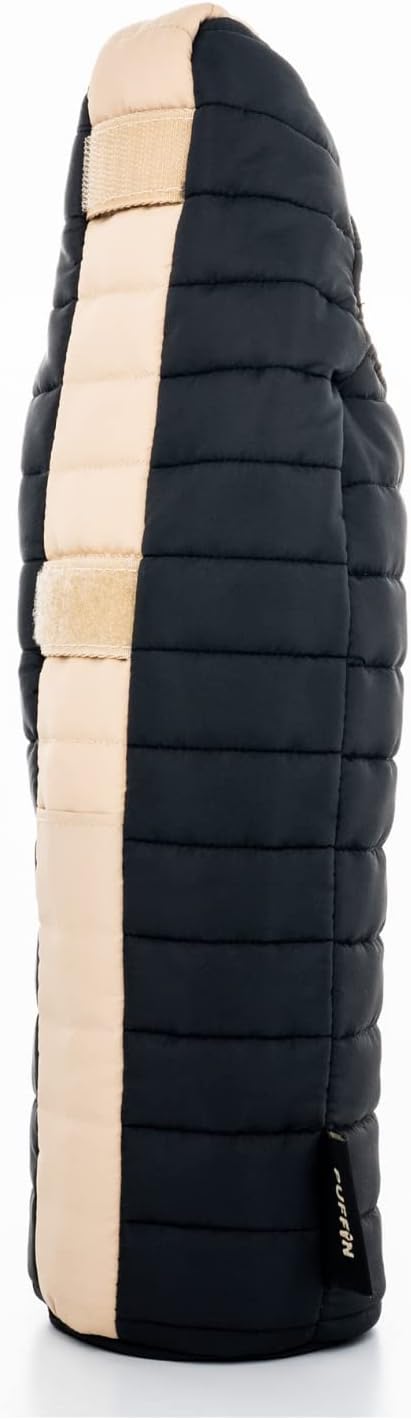 Puffin - The Caddy Wine Bag - Wine Chiller & Insulated Bottle Bag, Black & Tan...