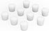 Silicone Rubber Stopper, (10-Pack, Size 6#) Tapered White Silicone Stoppers for Laboratory Sealing...