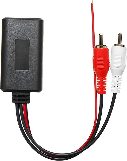 Car Universal Wireless Bluetooth Cable Adapter 2 RCA Aux Audio, Car Radio Connector Input car Bluetooth Carb, 12V Stereo Wireless Play for Fiesta ...