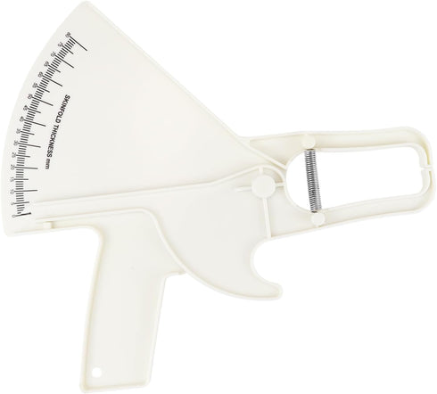 Body Fat Calipers, Professional Dual Spring Calipers, Body Fat Tape Measure Tool for Body Fitness Measurement (Whtie)...