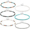 Western Bead Choker Necklace Set Handmade Glass Seed Bead Boho Bohemian Hippie Necklaces Jewelry for Women Girls...