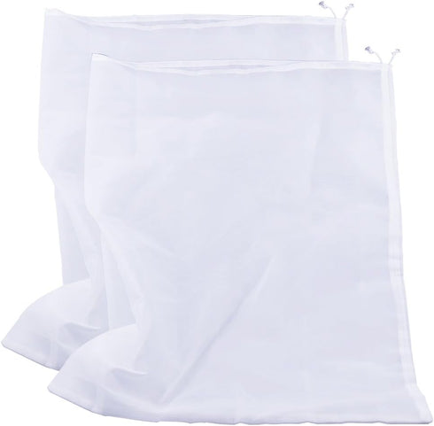 75 Micron Nylon Straining Bag Fine Mesh Food Strainer Bag, Multi Purpose Food Grade Filter Bag for Nut Milk, Juice, Cold Brew, Home Brewing (25.39...