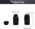 Heyiarbeit 5pcs Plastic Lab Chemical Reagent Bottle 500ml/17oz Wide Mouth Sample Sealing Liquid/Solid Storage Bottles Black...