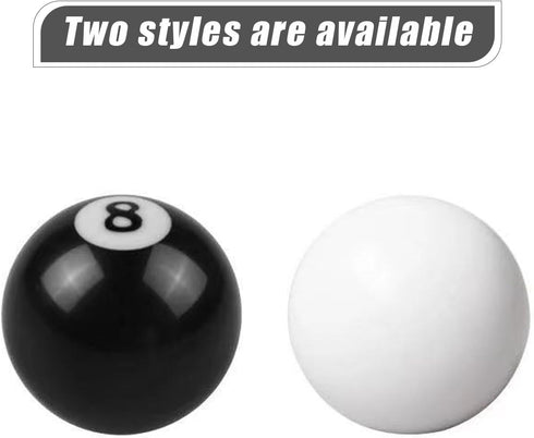 Pack-1 Car Spherical Shift Knob, Round Car Shift Knob with Adapters, Car Modification Gear Lever Kit, Universal for Most Cars, Trucks and Vans (Wh...