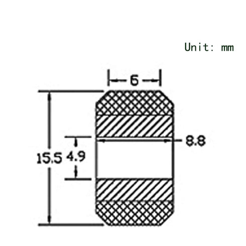 Zeberoxyz 10pcs POM Small Pulley V-Slot Wheels Kit with Double Bearing+10pcs Hexagonal Eccentric Column+10pcs Round Isolation Column for Aluminum ...