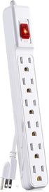 CyberPower GS60304 Power Strip, 6 Outlets, 3 Foot Power Cord White...